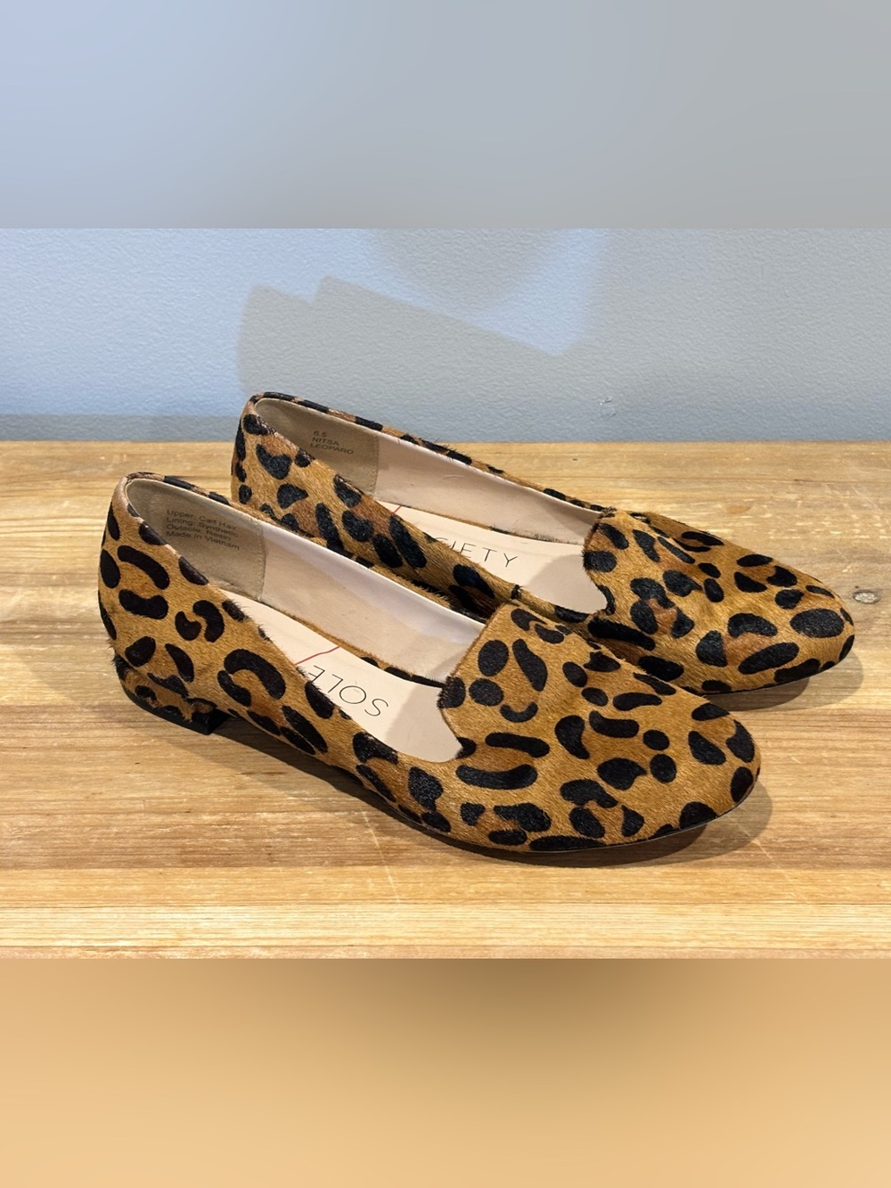Sole Society leopard print flats Size 6.5